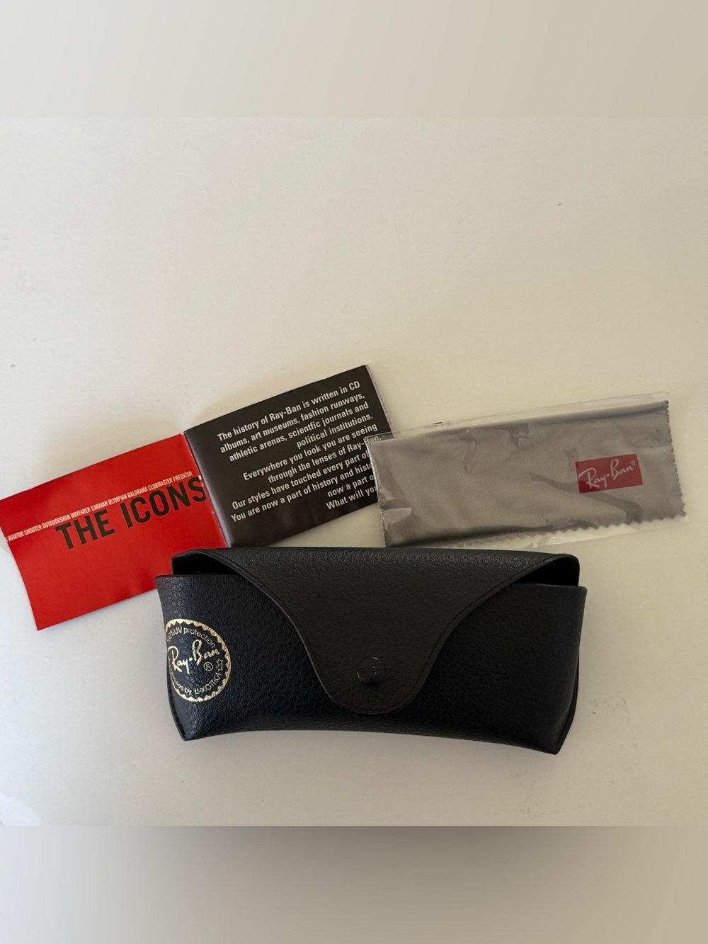 Ray-Ban RB4140 601 3N Wayfarer Style Black Sunglasses with Case - Picture 9 of 11